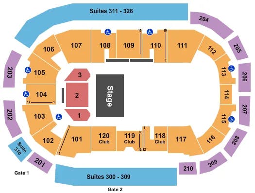  PAW PATROL LIVE Seating Map Seating Chart