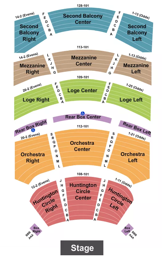  ENDSTAGE NO PIT Seating Map Seating Chart