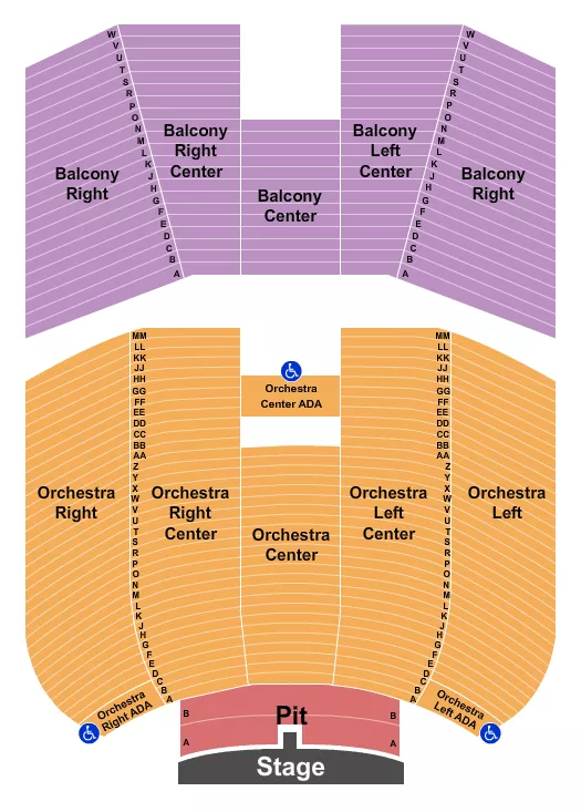  DUSTIN LYNCH Seating Map Seating Chart