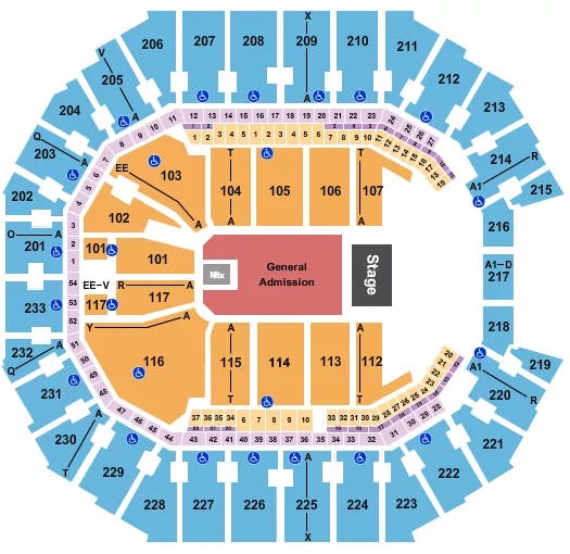  1975 Seating Map Seating Chart