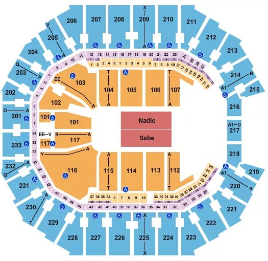  BAD BUNNY Seating Map Seating Chart