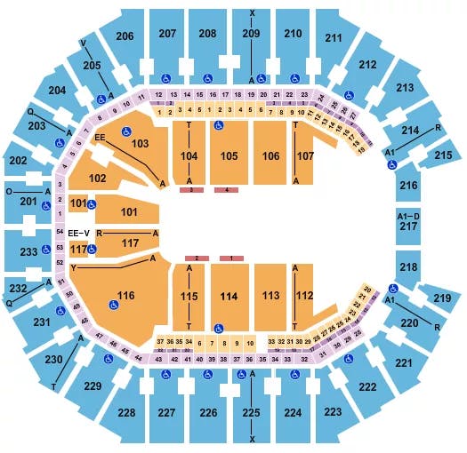  JURASSIC WORLD Seating Map Seating Chart