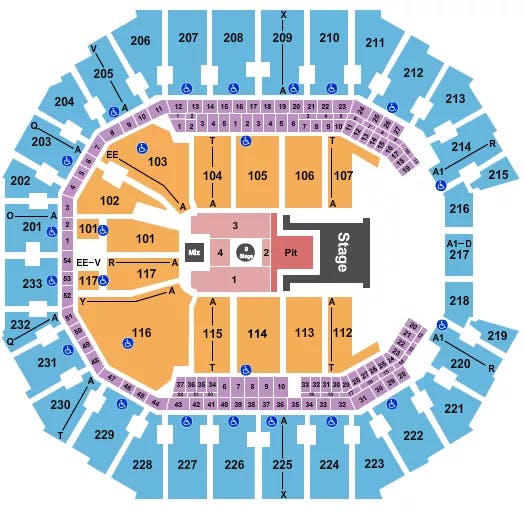  LIL BABY Seating Map Seating Chart