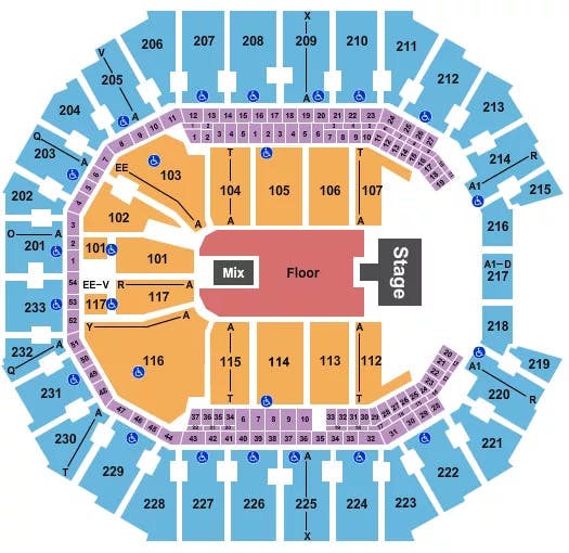  NF Seating Map Seating Chart