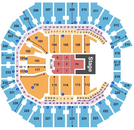  OLIVIA RODRIGO Seating Map Seating Chart