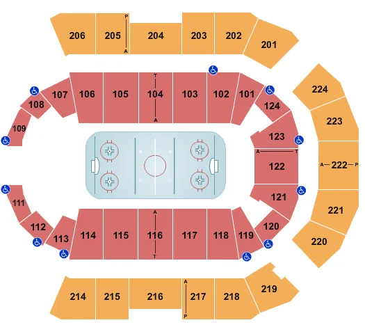  HOCKEY 1 Seating Map Seating Chart
