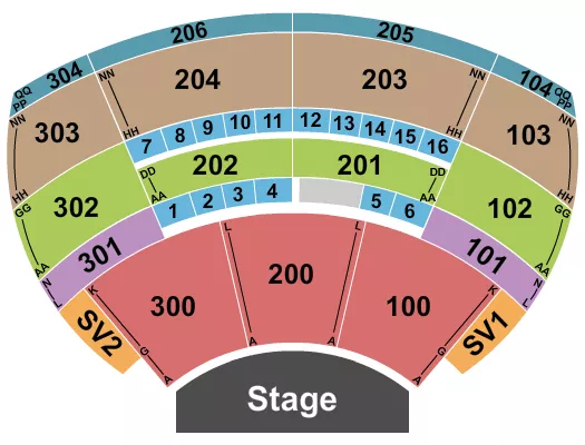  END STAGE 2 Seating Map Seating Chart