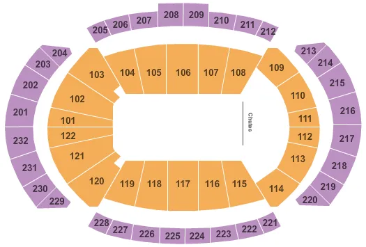 T MOBILE CENTER PBR Seating Map Seating Chart
