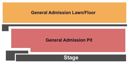  GENERAL ADMISSION INDOOR Seating Map Seating Chart