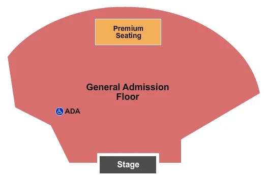  GA FLOOR PREM SEATING Seating Map Seating Chart