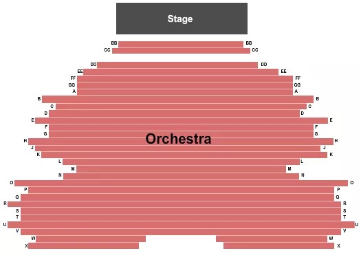  END STAGE Seating Map Seating Chart