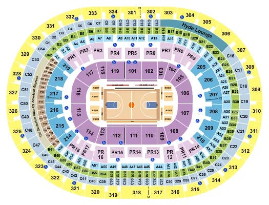 CRYPTOCOM ARENA BASKETBALL GLOBETROTTERS Seating Map Seating Chart