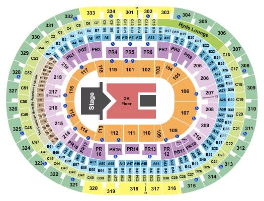 CRYPTOCOM ARENA SUICIDEBOYS Seating Map Seating Chart