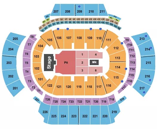 STATE FARM ARENA GA BILLY STRINGS Seating Map Seating Chart