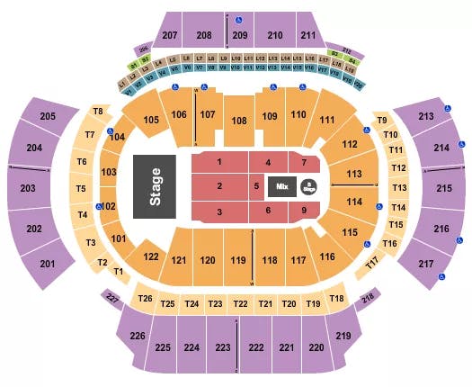 STATE FARM ARENA GA CHRIS BROWN 1 Seating Map Seating Chart