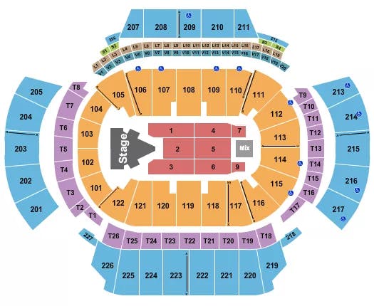 STATE FARM ARENA GA DOJA CAT Seating Map Seating Chart