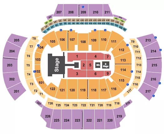 STATE FARM ARENA GA ENRIQUE IGLESIAS Seating Map Seating Chart