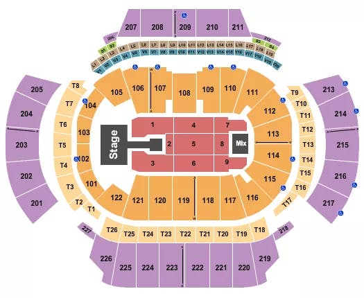 STATE FARM ARENA GA JUNIOR H Seating Map Seating Chart