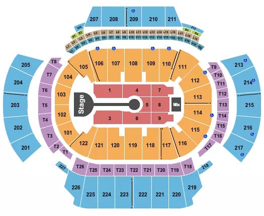 STATE FARM ARENA GA LAUREN DAIGLE Seating Map Seating Chart