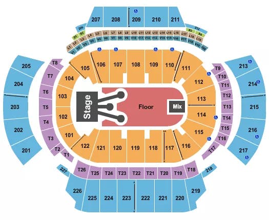 STATE FARM ARENA GA ROD WAVE Seating Map Seating Chart