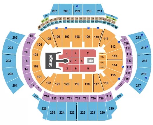 STATE FARM ARENA GA TIM MCGRAW 2023 Seating Map Seating Chart