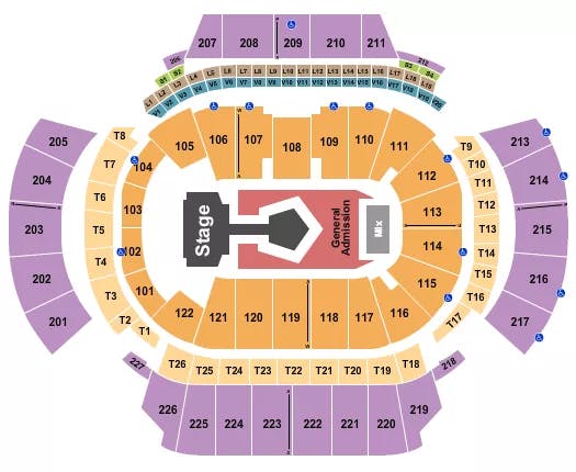 STATE FARM ARENA GA TOMORROW X TOGETHER Seating Map Seating Chart