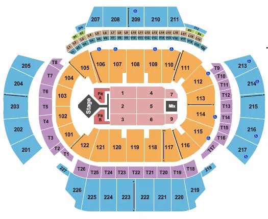 STATE FARM ARENA GA WIZKID Seating Map Seating Chart