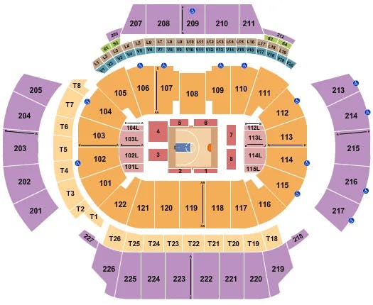 STATE FARM ARENA GA BIG3 2022 Seating Map Seating Chart