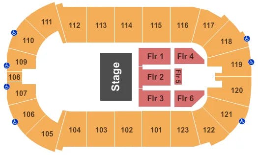  GEORGE LOPEZ Seating Map Seating Chart