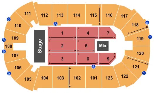  GLORIA TREVI ALEJANDRA GUZMAN Seating Map Seating Chart