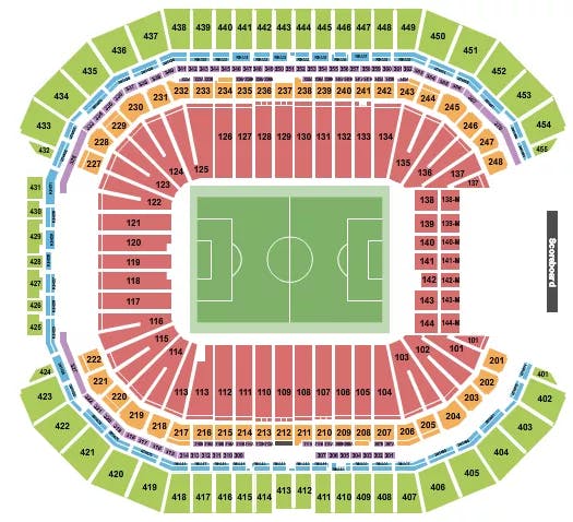  SOCCER RW Seating Map Seating Chart