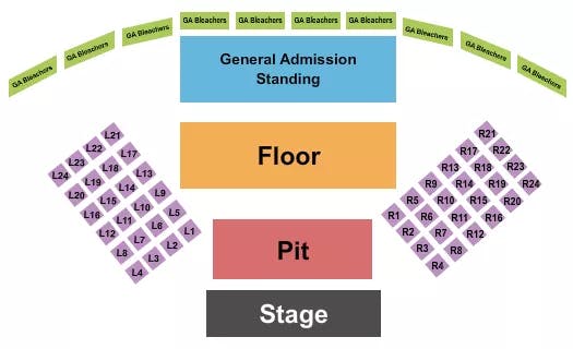  AARON TIPPIN Seating Map Seating Chart