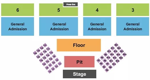  CHRIS JANSON Seating Map Seating Chart