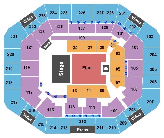 STEPHEN C OCONNELL CENTER 4U Seating Map Seating Chart