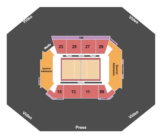 STEPHEN C OCONNELL CENTER VOLLEYBALL Seating Map Seating Chart