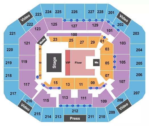 STEPHEN C OCONNELL CENTER ZACH WILLIAMS Seating Map Seating Chart