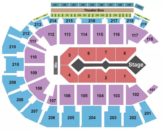  FOR KING AND COUNTRY 2 Seating Map Seating Chart
