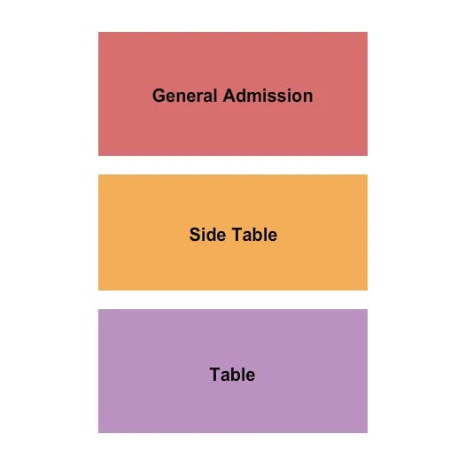  GA SIDE TABLE TABLE Seating Map Seating Chart