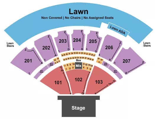  ALANIS MORISSETTE Seating Map Seating Chart