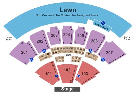  END STAGE Seating Map Seating Chart