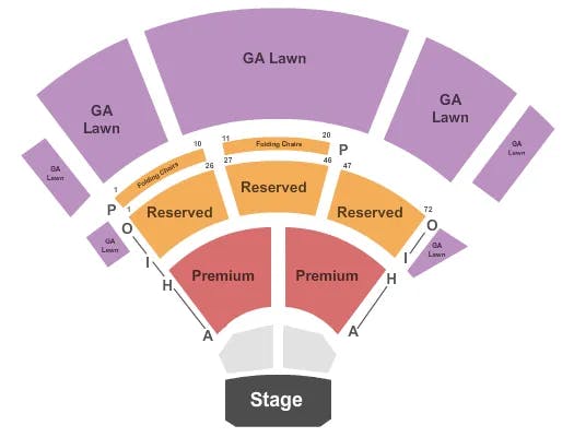  ENDSTAGE NO PIT Seating Map Seating Chart