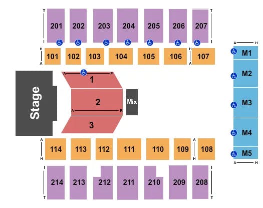  PAW PATROL LIVE Seating Map Seating Chart