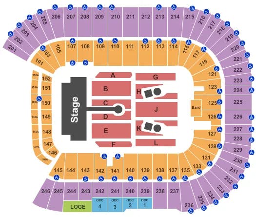  ROLLING STONES Seating Map Seating Chart