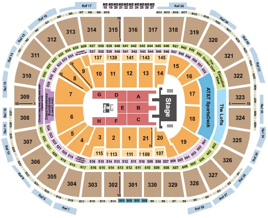  MANA Seating Map Seating Chart