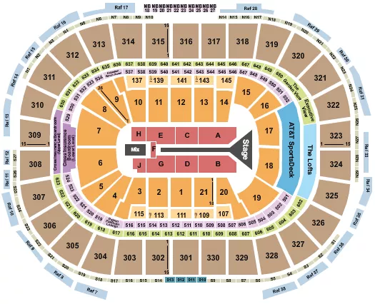  MAROON5 Seating Map Seating Chart