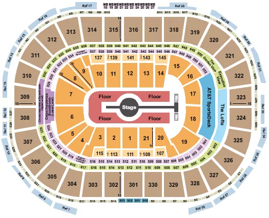  ROD WAVE Seating Map Seating Chart