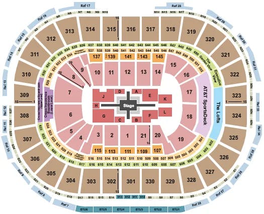  ROGER WATERS 2 Seating Map Seating Chart
