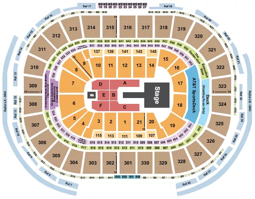  SHAKIRA Seating Map Seating Chart