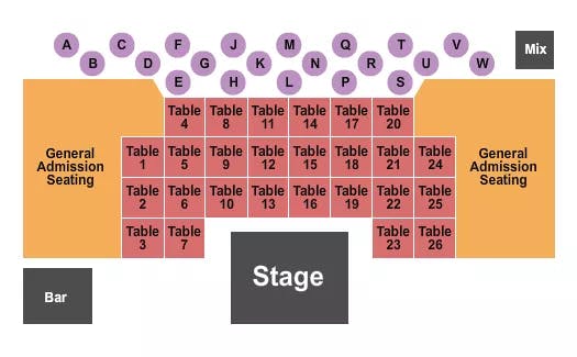  JAZZ UNDER THE STARS 2 Seating Map Seating Chart