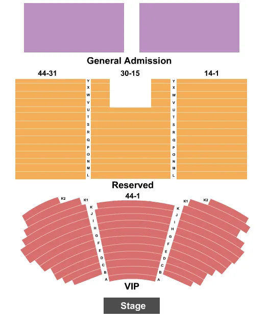  END STAGE Seating Map Seating Chart